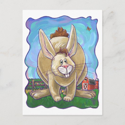 Cute Rabbit Animal Parade Briefkaart (Voorkant)
