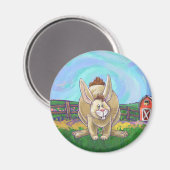 Cute Rabbit Animal Parade Magneet (Voorkant / Achterkant)