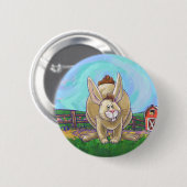 Cute Rabbit Animal Parade Ronde Button 5,7 Cm (Voorkant /achterkant)