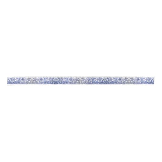 Cute Rabbit Blue & White Pattern Child Baby Lint (Voorkant)
