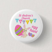 Cute Rabbit Easter Egg Hunt Ronde Button 3,2 Cm (Voorkant)