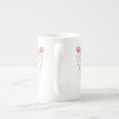 Cute Rabbit en Hearts Porselein Kop (Achterkant)