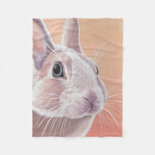Cute Rabbit Fleece Deken