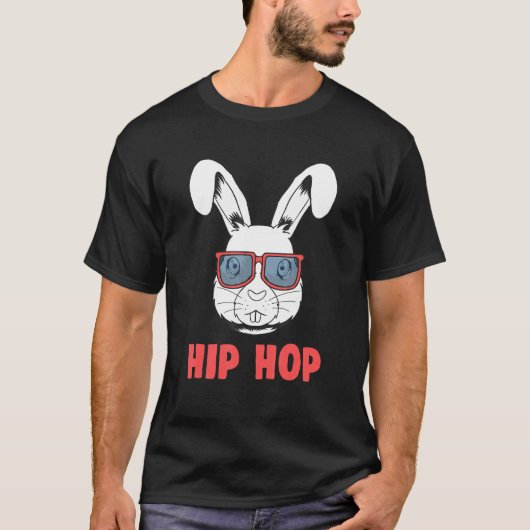 Cute Rabbit Hip Hop Bunny for Gangster Nerd Rabbit T-shirt (Voorkant)