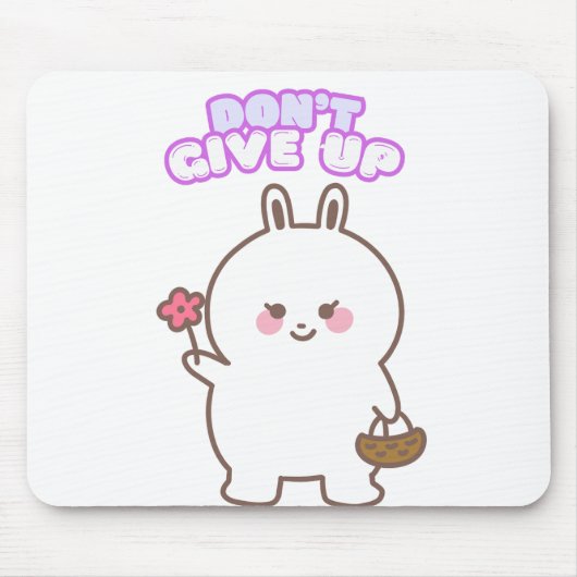 Cute Rabbit Muismat (Voorkant)