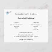 Cute Rabbit On A Picnic With Balloons Invitation (Dos)