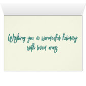 Cute Rabbit onder Waterverf Daffodil Flowers (Binenzijde Horizontaal (Onderkant))