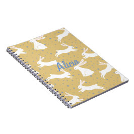 Cute Rabbit Pattern Design -  Notitieboek