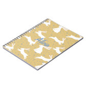 Cute Rabbit Pattern Design -  Notitieboek (Linkerzijde)