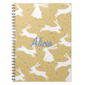 Cute Rabbit Pattern Design -  Notitieboek (Voorkant)