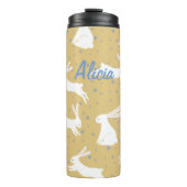Cute Rabbit Pattern Design -  Thermosbeker (Voorkant)