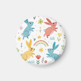 Cute Rabbit Pattern Magneet