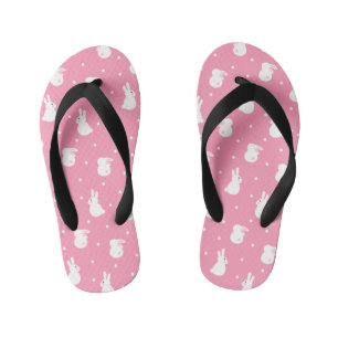 Cute Rabbit Polka Dot Pattern Kinder Teenslippers