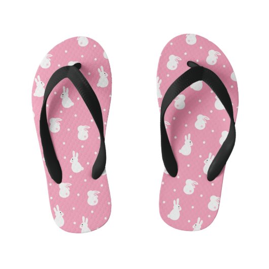 Cute Rabbit Polka Dot Pattern Kinder Teenslippers (Voetbed)