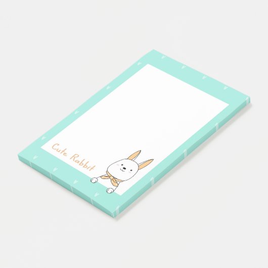 Cute Rabbit Post-it Notes (Schuin)