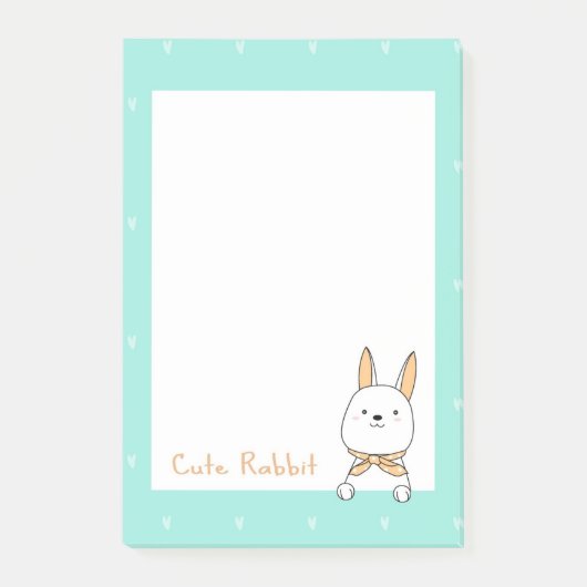 Cute Rabbit Post-it Notes (Voorkant)