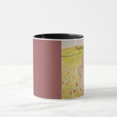 Cute Rabbit, wilde bloemen Mok (Midden)