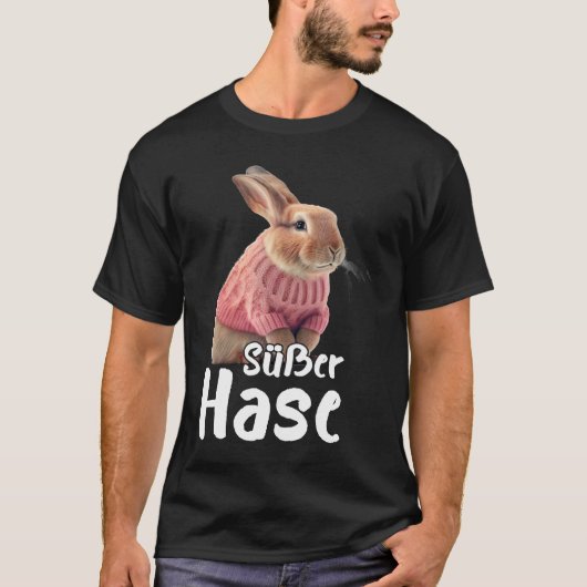 Cute Rabbit Winter Ski Rabbit T-shirt (Voorkant)