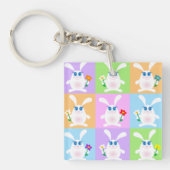 Cute Rabbits Sleutelhanger (Voorkant)
