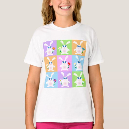 Cute Rabbits T-shirt (Voorkant)