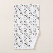 Cute Raccoon avec des plumes sur la tête (Serviette à main)