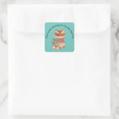 Cute Raccoon Book Sticker voor Boys (Tas)