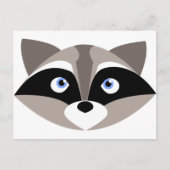 Cute Raccoon Face Briefkaart (Voorkant)