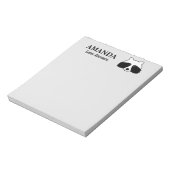 Cute raccoon forest animal custom write note notitieblok (Gedraaid)