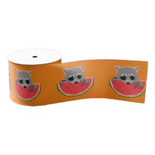 Cute Raccoon Grosgrain Lint