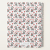 Cute raccoon met watermeloen planner (Achterkant)