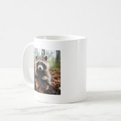 Cute Raccoon Mug - Cute Animal Mugs (Devant gauche)