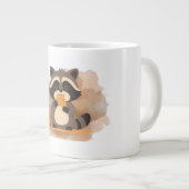 Cute Raccoon Mug Extra Grote Beker (Voorkant rechts)