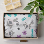 Cute Raccoon Pattern Tissuepapier (Geschenk)