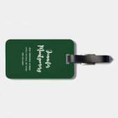 Cute Raccoon Resting on a Log Bagagelabel (Achterkant horizontaal)