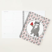 Cute raccoon with watermelon (Devant avec enveloppe)