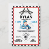 Cute Racer Deux Invitation Rapide (Devant)