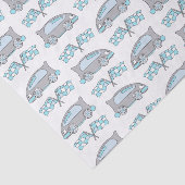 Cute Racing Cars and Flags Kinder Pattern Tissuepapier (Detail)