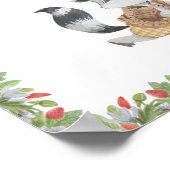 Cute Racoon On A Skateboard Wild Text Poster (Coin)