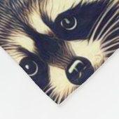 Cute Racoon Pattern Fleece Deken (Hoek)