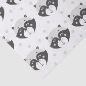 Cute Racoon Pattern - Kinder Tissuepapier (Detail)