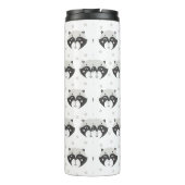 Cute Racoon Pattern Personalized Thermal Tumbler Thermosbeker (Achterkant)