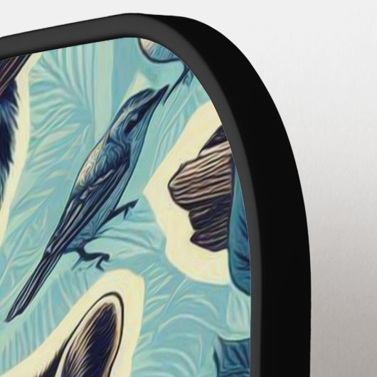 Cute Racoon Pattern Pickleball Paddle (Links Detail)