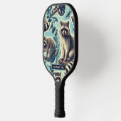 Cute Racoon Pattern Pickleball Paddle (Links)