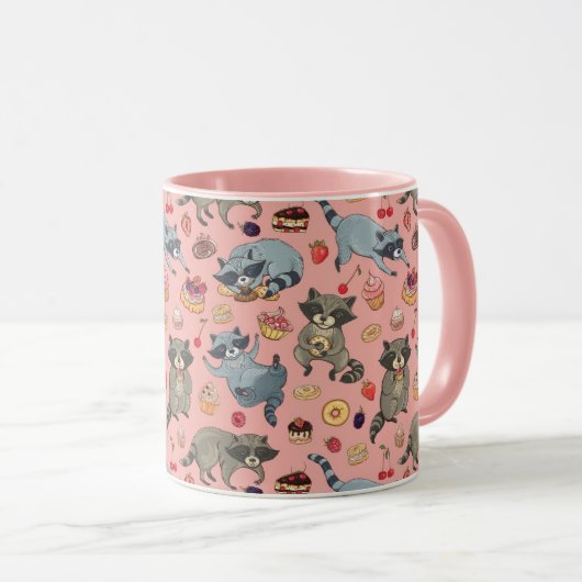 Cute Racoons Mug (Devant droit)