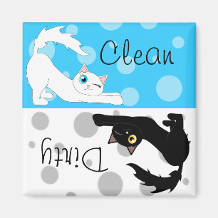 Cute Ragdoll Cats Clean Dirty Dishwaser Magnet Magneet