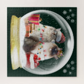 Cute Ragdoll Chats dans le Monde des neiges Puzzle (Horizontal)