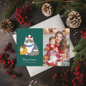 Cute Ragdoll Kat Foto Feestdagenkaart