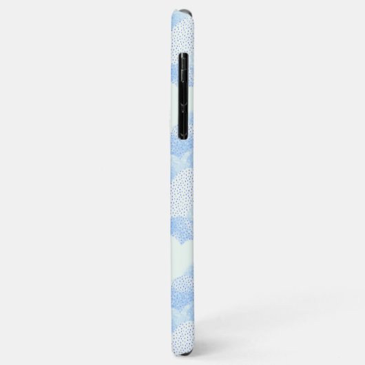 Cute Rain Clouds Personalized Monogram Case-Mate iPhone Case (Achterkant/links)