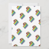 Cute Rainbow Birthday Cake Invitation (Dos)