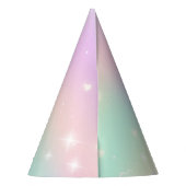 Cute Rainbow Birthday Feesthoedjes (Achterkant)